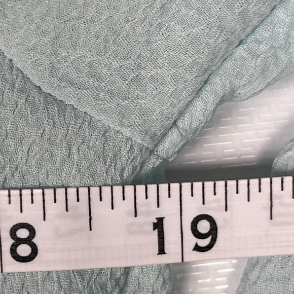 Aritzia / Babaton Blouse Long Sleeve Shirt, Button Up, Pale Aqua, XS - Picture 9 of 11